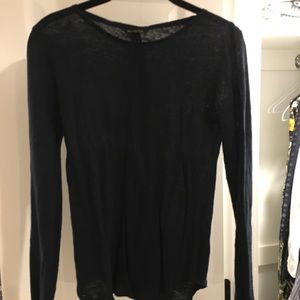 Navy blue Massimo Dutti linen shirt